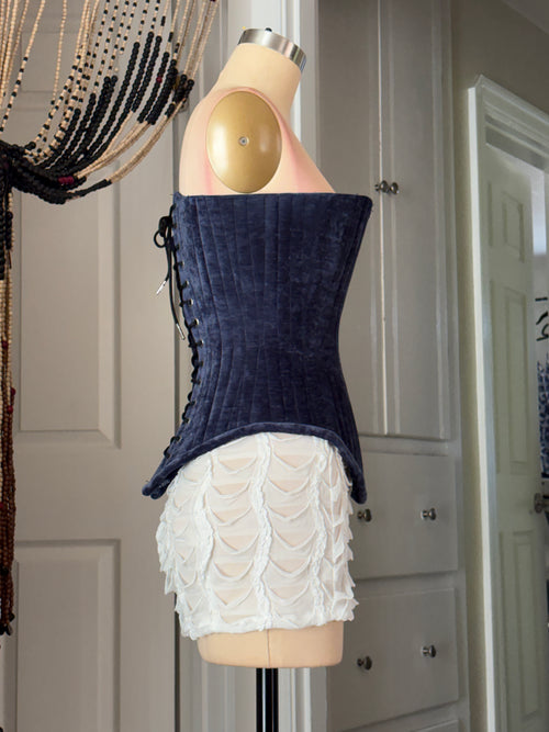 Blue corset
