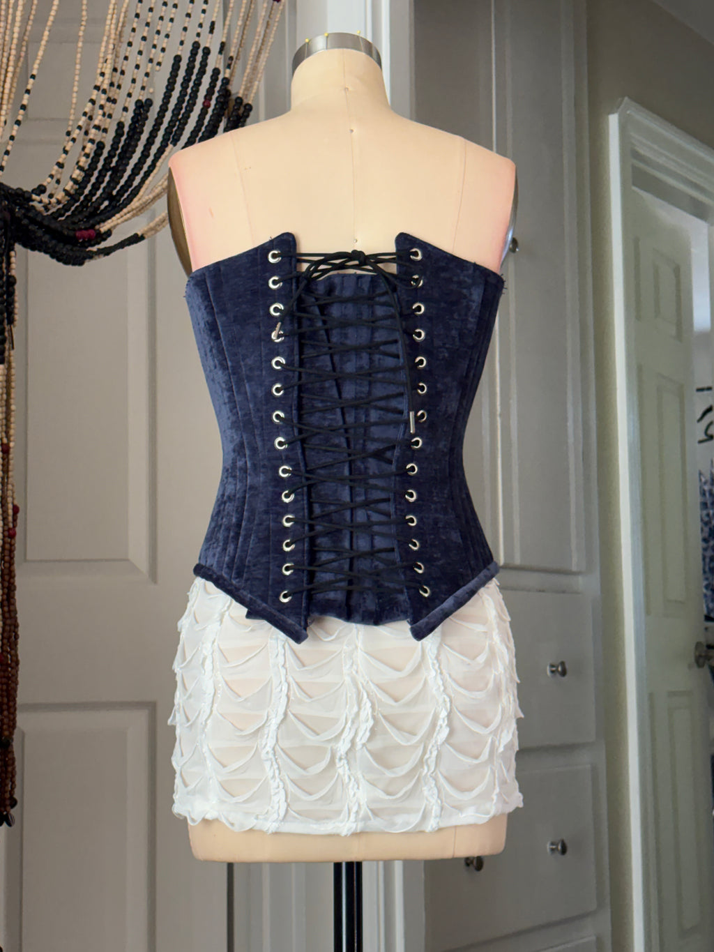 Blue corset
