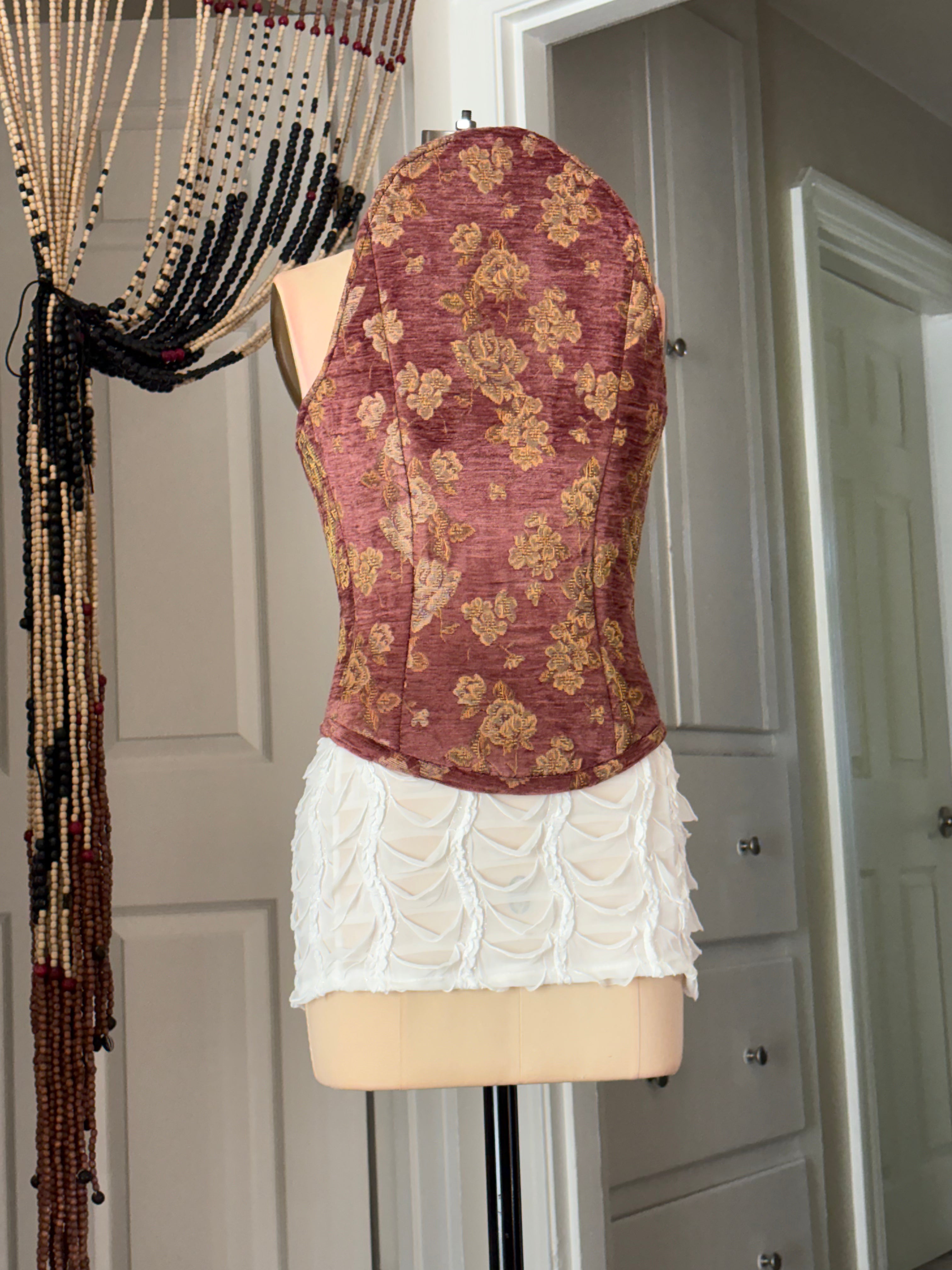 Pink curved corset #2
