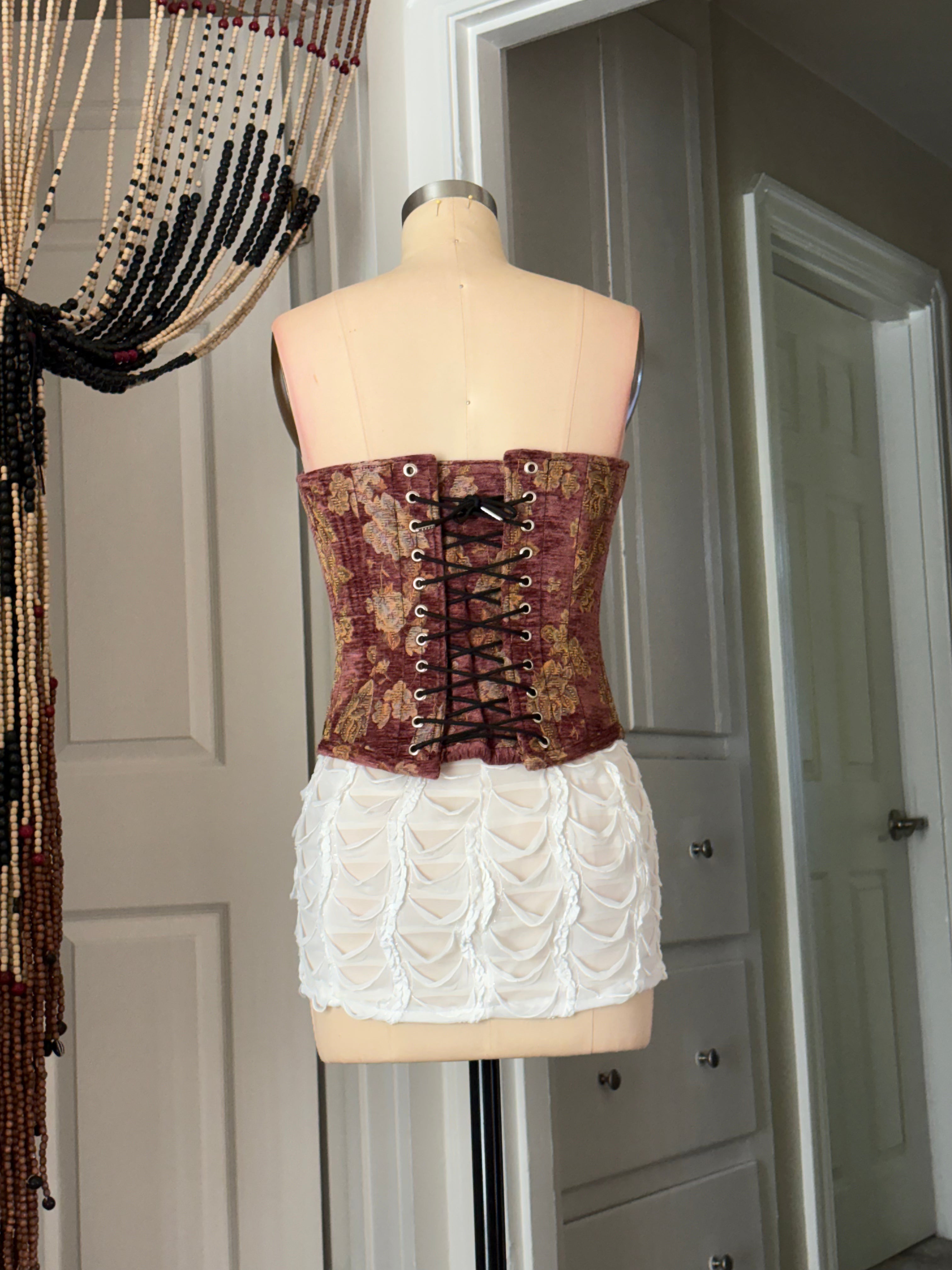 Pink curved corset #2