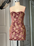 Pink laceback cocktail dress