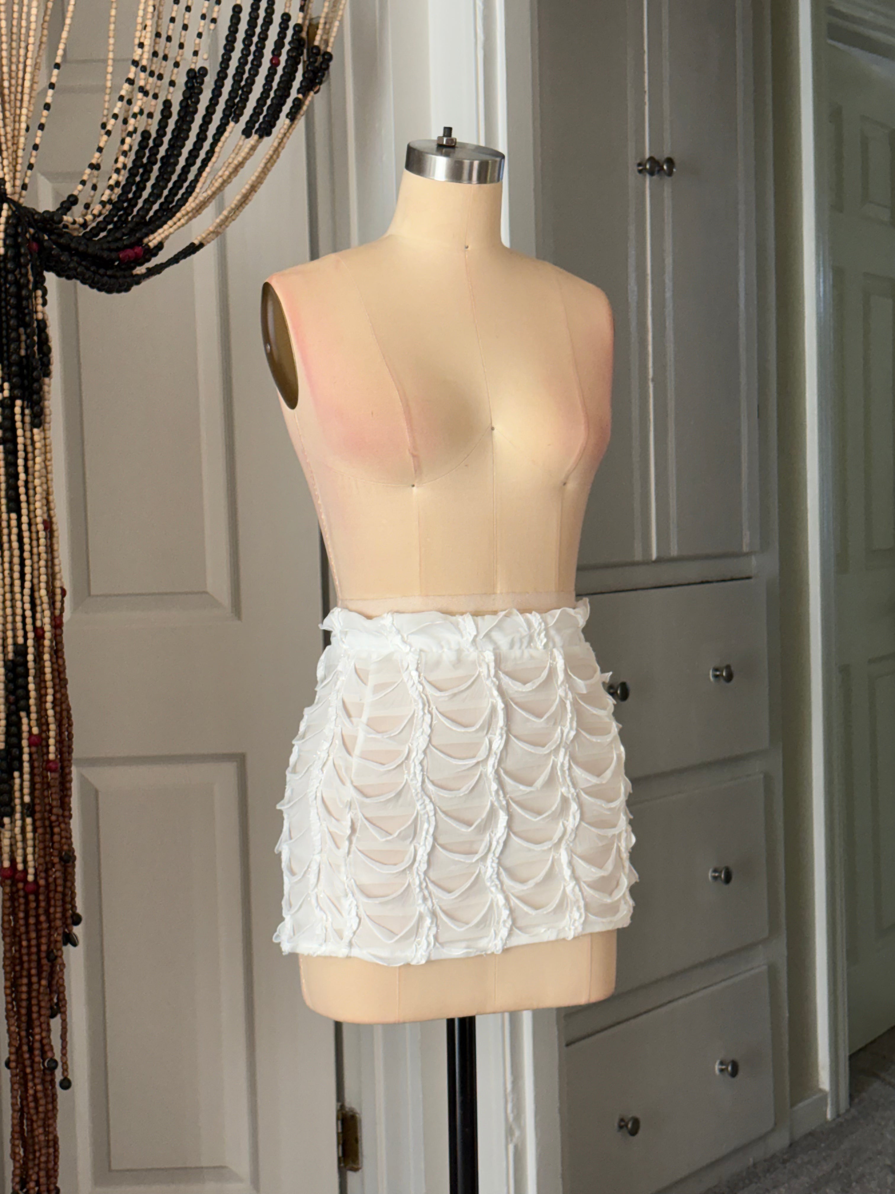 White skirt