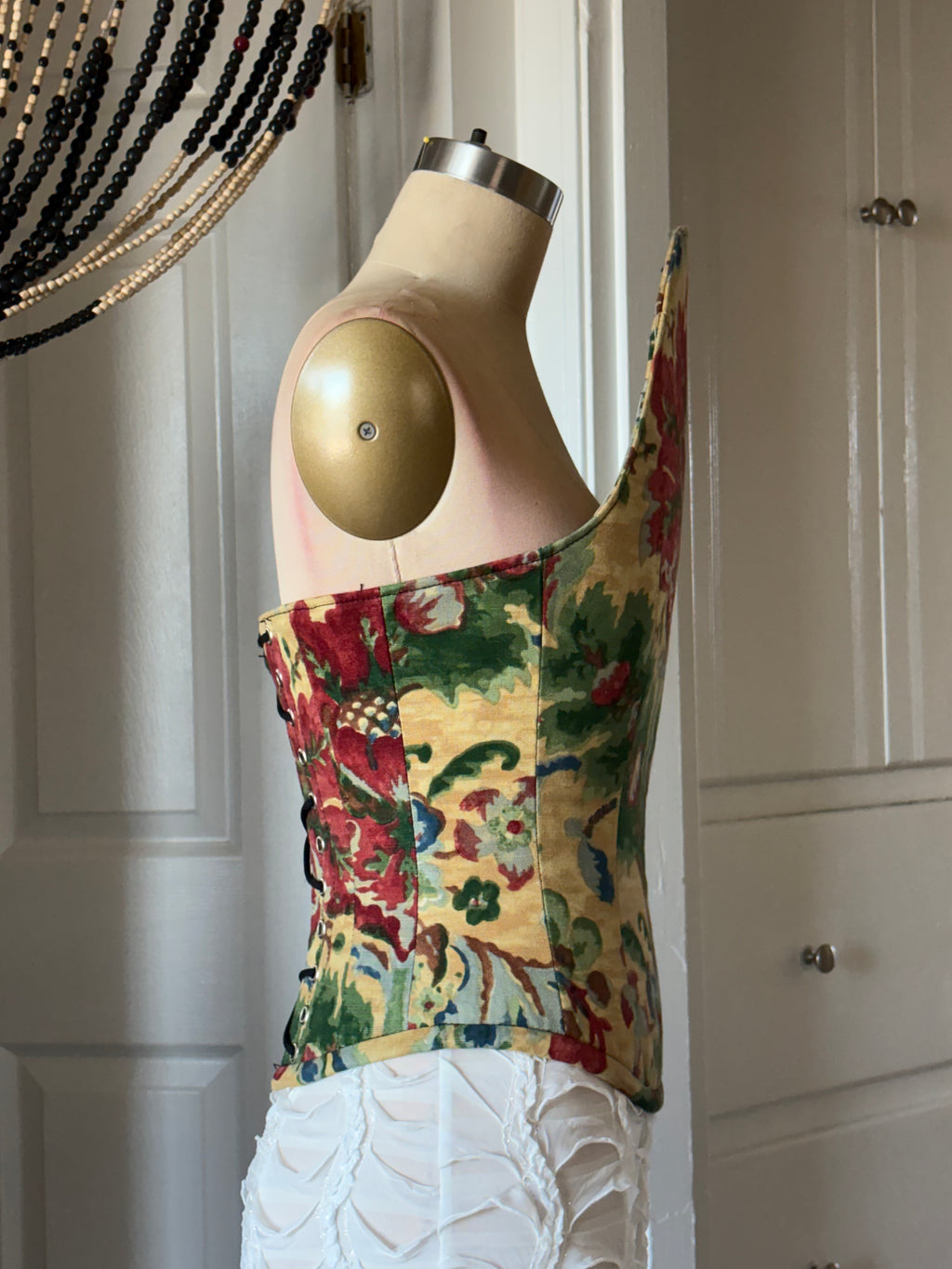 Floral curved corset #2