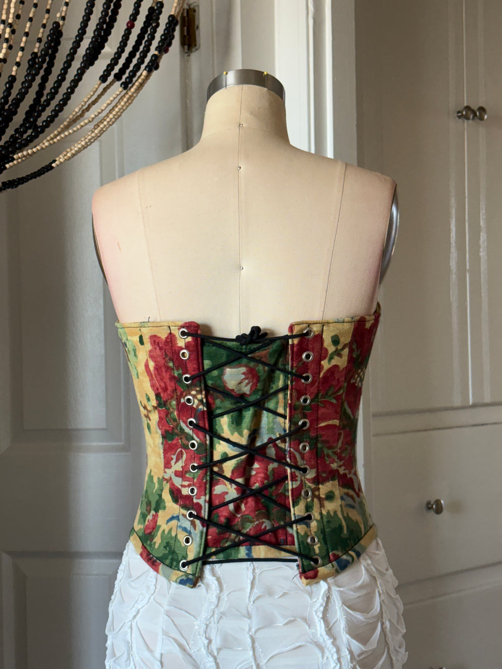 Floral curved corset #2