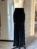 Black velvet skirt